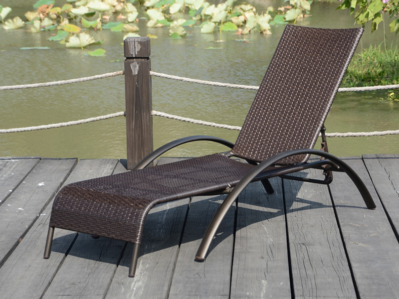 Phòng chờ Rattan, giường ngủ ngoài trời, phòng bơi bên hồ bơi YQ-RB-436