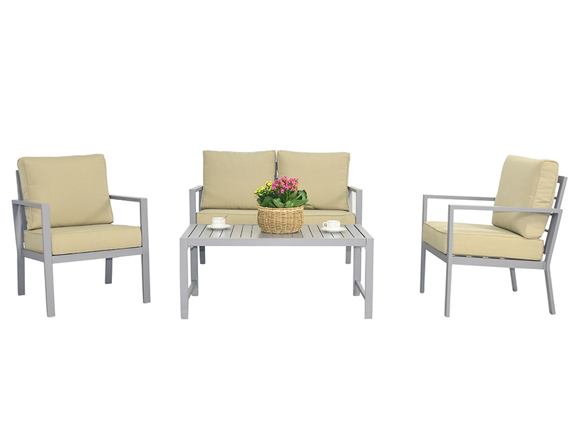 Sofa nhôm gập, bàn ghế ngoài trời KD, bàn ghế sân vườn