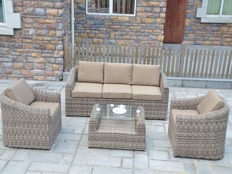 Bộ sofa Rattan, bộ sofa bằng nhôm 4pcs YQR-418-2